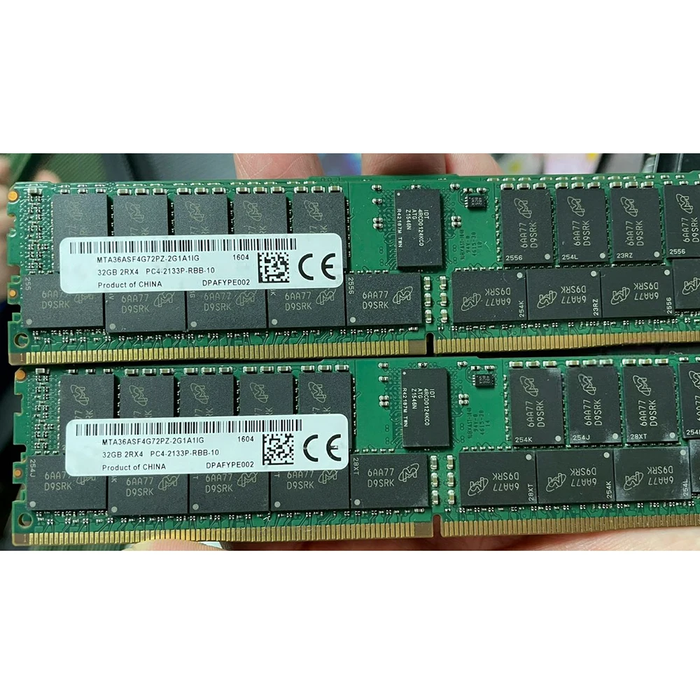 

1Pcs RAM For MT 32G 32GB 2RX4 DDR4 2133 ECC REG Memory MTA36ASF4G72PZ-2G1A1IG/2G1A1IK