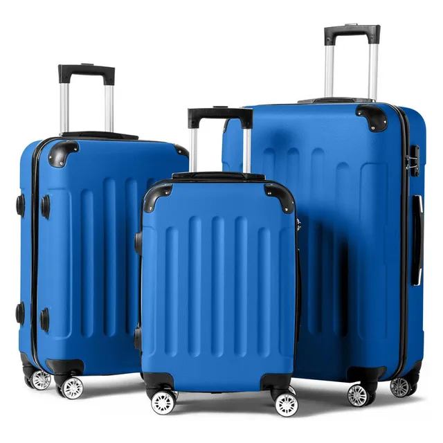 3-Piece Luggage Set Travel Lightweight Suitcases with Rolling Wheels, TSA lock & Hardside Corner, Family Travel – view 4