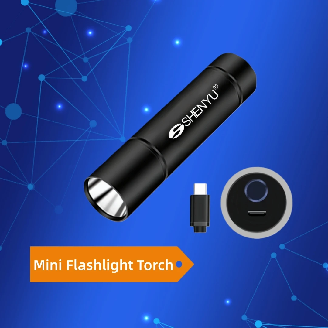 Picture 3: Super Mini Poratable Flashlight 40g Bright LED Waterproof  Light Emergency Lighting Electric Torch Lightweight Flashlights