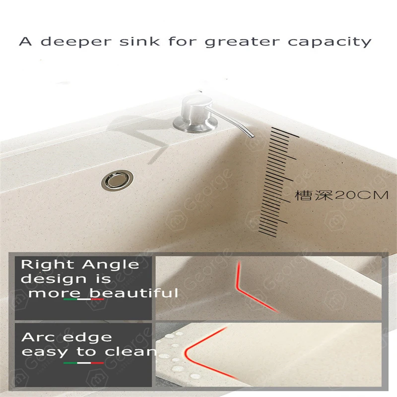 

Оптовая продажа с фабрики, кварцевый камень, одна чаша, кухонная раковина, раковина для овощей SYS3