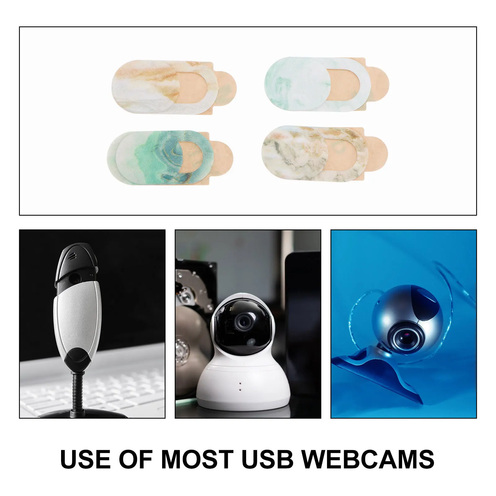 10pcs Privacy Protective Cover Ultra-Thin Webcam Cover For Laptop Phone Camera Security Slide Open Design Mixed Style Video