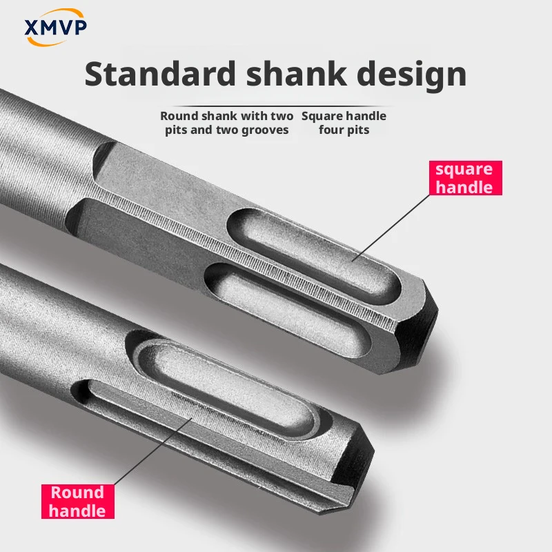 Нестандартная ударная дрель, электрическое ударное сверло, электрический молоток 4 мм, 5,5 мм, вертикальная головка 12,5 мм, квадратная ручка 17 мм, круг