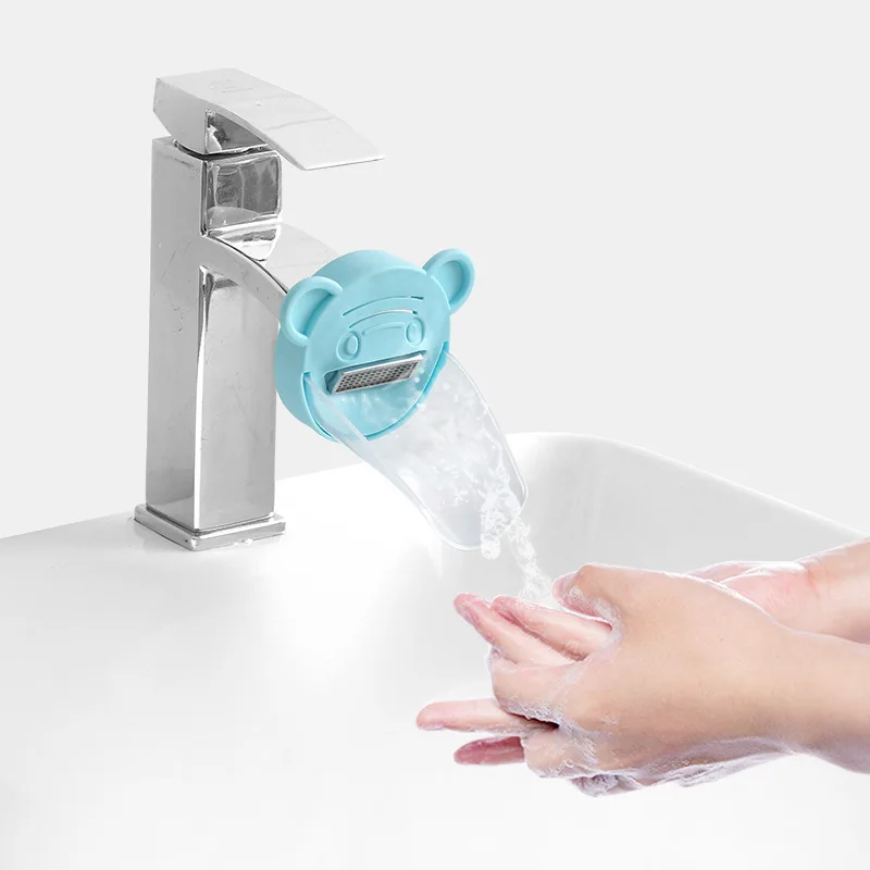 Kitchen Faucet Extender Hand Wash Cover Cartoon Extended Anti-Splash Head Water Channel Mouth Akcesoria Kuchenne Bathroom Items