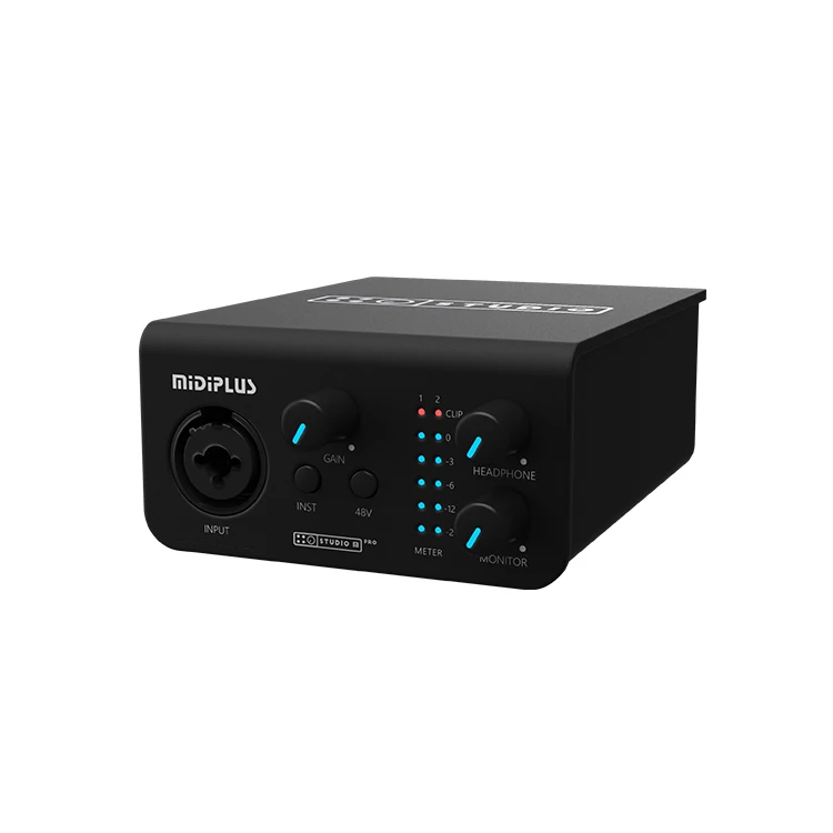 

Midiplus Studio M Pro OTG 1in2out USB аудиоинтерфейс телефон компьютер прямая трансляция звуковая карта оборудование с записью музыки