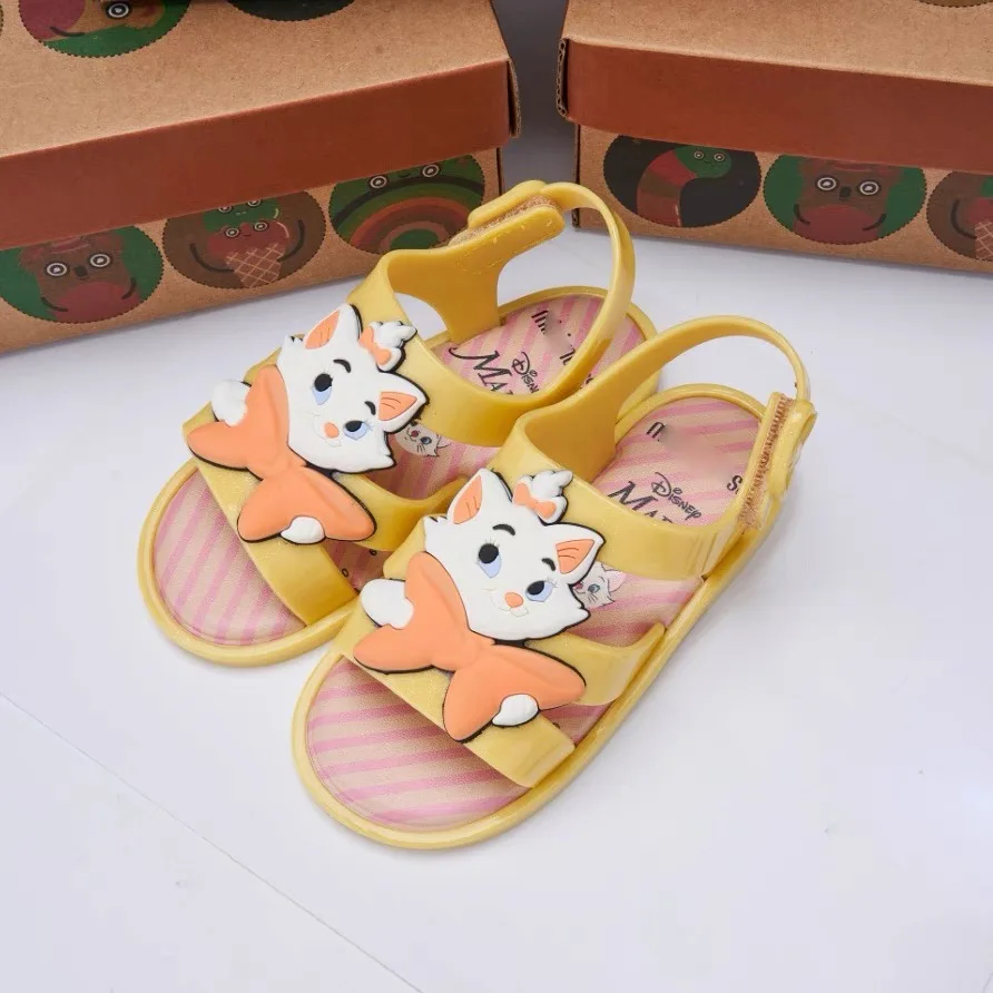 Mini Melissa Brand New Spanish Style Soft Plastic Sandals Kids Beach Shoes Baby Boys and girls Tread Summer Water Shoes