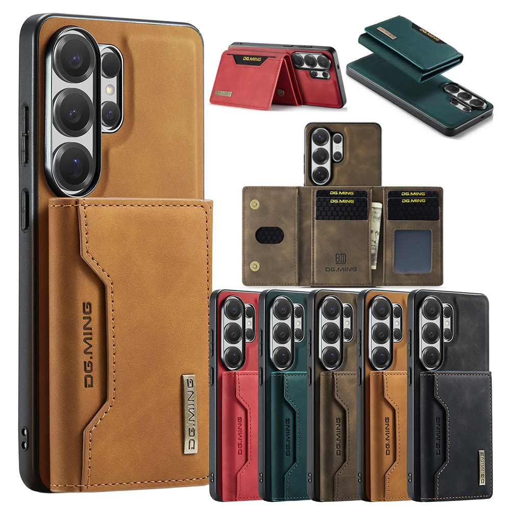 2 in 1 Wallet Leather Case for Samsung Galaxy S26 Ultra S25 Edge S24 Plus S23 Fe S22 S21 Cash Cards Bag Kickstand Back Cover