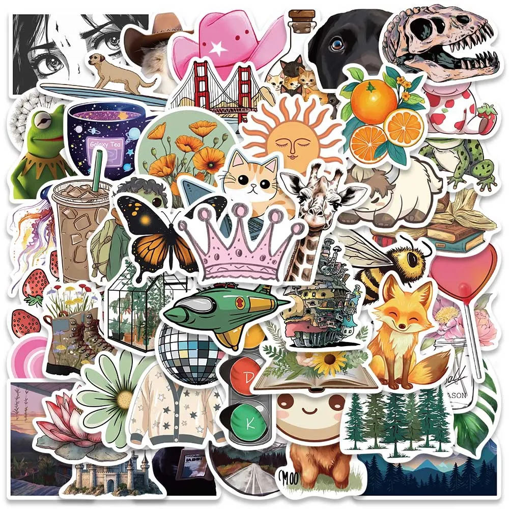 

50PCS/Bag Kawaii Collection Of Cartoon Hotspots Stickers DIY Travel Luggage Guitar Fridge Laptop Graffiti Sticker Kids Decals