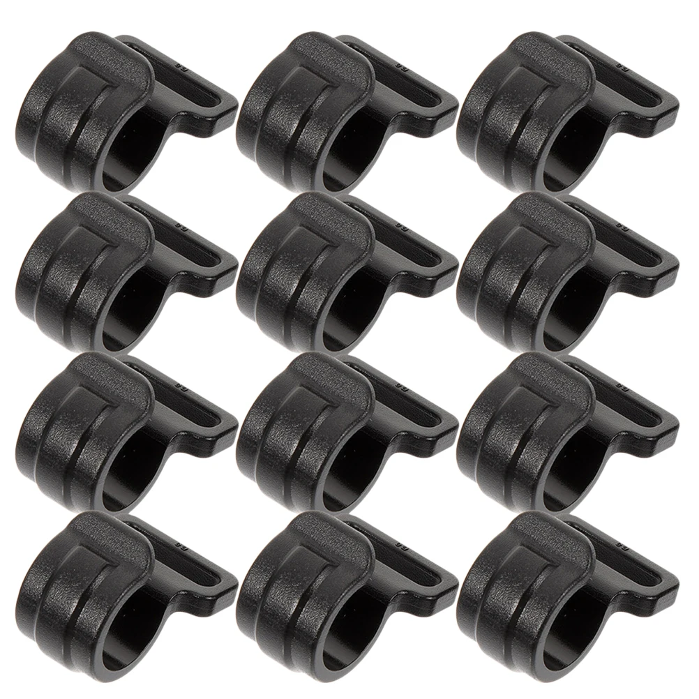 

20pcs Tent Hooks Sturdy Plastic Multifunctional Camping Tent Pole Clips For Events Festivals Repair Tarps Canopy Poles