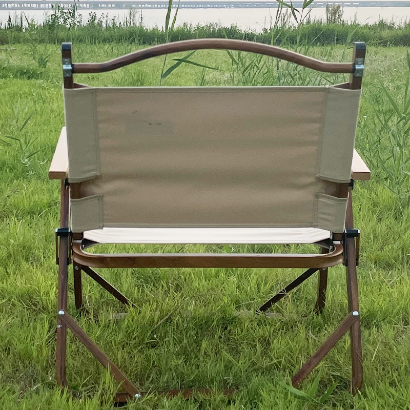 

China Professional Customized Optional Oversized Outdoor Furniture Folding Solid Wood Aluminum Camping Chair