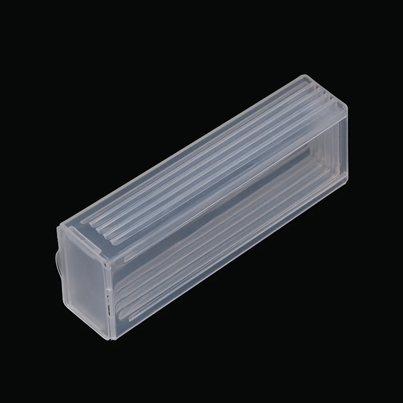 1pc Transparent Plastic Microscope Slide Mailer Glass Slides Holder Storage Box Microslide PP Holds 5 Dispenser Box