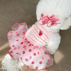 Cute Pet Dog Dress for Small Dogs Thin Puppy Princess Skirt Summer Dog Clothes Chihuahua York Clothing Pet Supplies