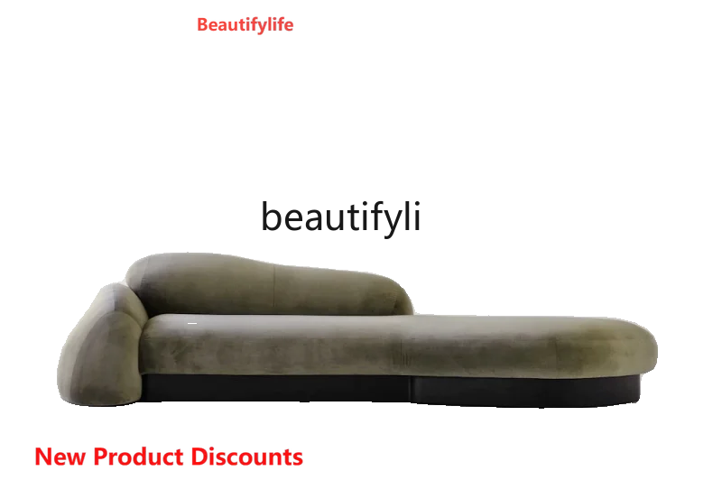 

A15 Italian Minimalist Curved Fabric Sofa Designer Special-Shaped Modern Minimalist Bevel Pebble Sofa Furniture