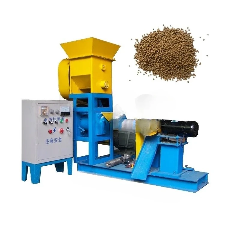 

Floating Fish Feed Pellet Extruder Mill Feed Granule Making Machine For Fish Small Electric Floating Fish Feed Extruder Machine