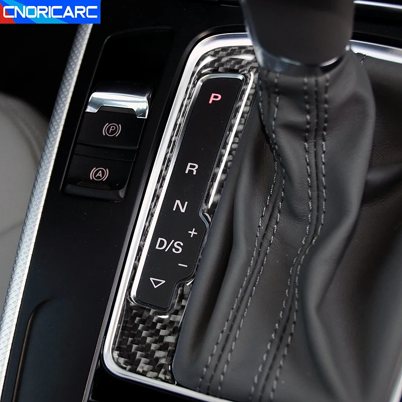 سيارة ألياف الكربون وحدة التحكم ناقل الحركة لوحة تعليمات الإطار الكسوة لأودي A4 B8 2009-2016 اكسسوارات الديكور الداخلي ملصق