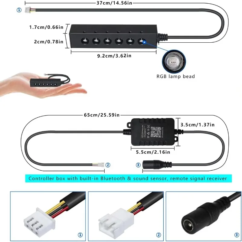 Multi-color light kit, home control, roof star light with remote control