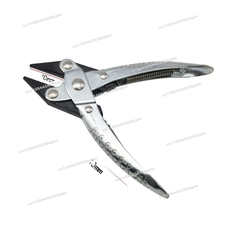 Parallel Pliers, Pointed Nozzles, Flat Nozzles with Springs, Round Jaws, Non-slip Clamping, Hardware Jewelry Pliers