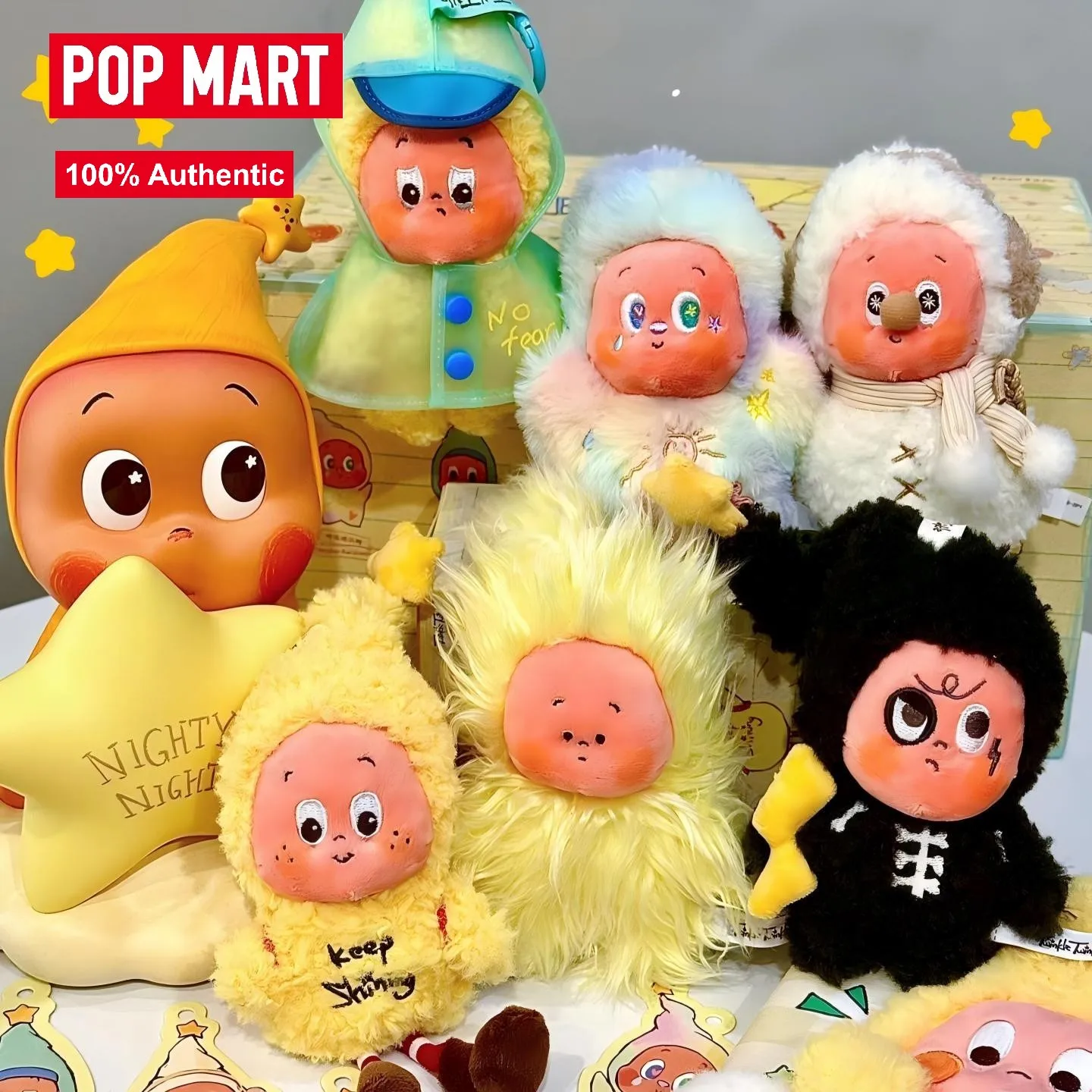 

POP MART Twinkle Twinkle Sweet Dreams Forecast Series Plush Pendant Blind Box Toy Kawaii Anime Action Figure Doll Gift starman
