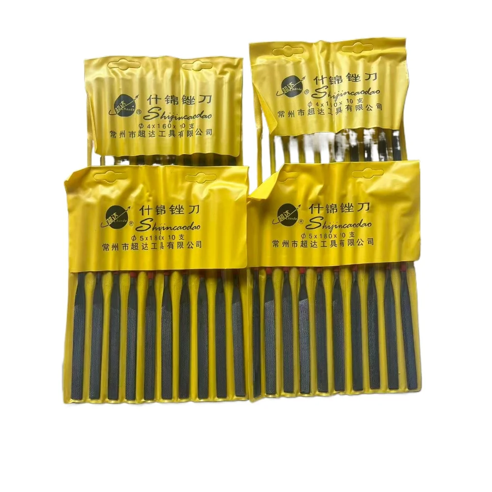 10PCS/Pack: Flat File Steel Aluminum Alloy Deburring DIY Die Grinding Bruise Correction Hand Tools