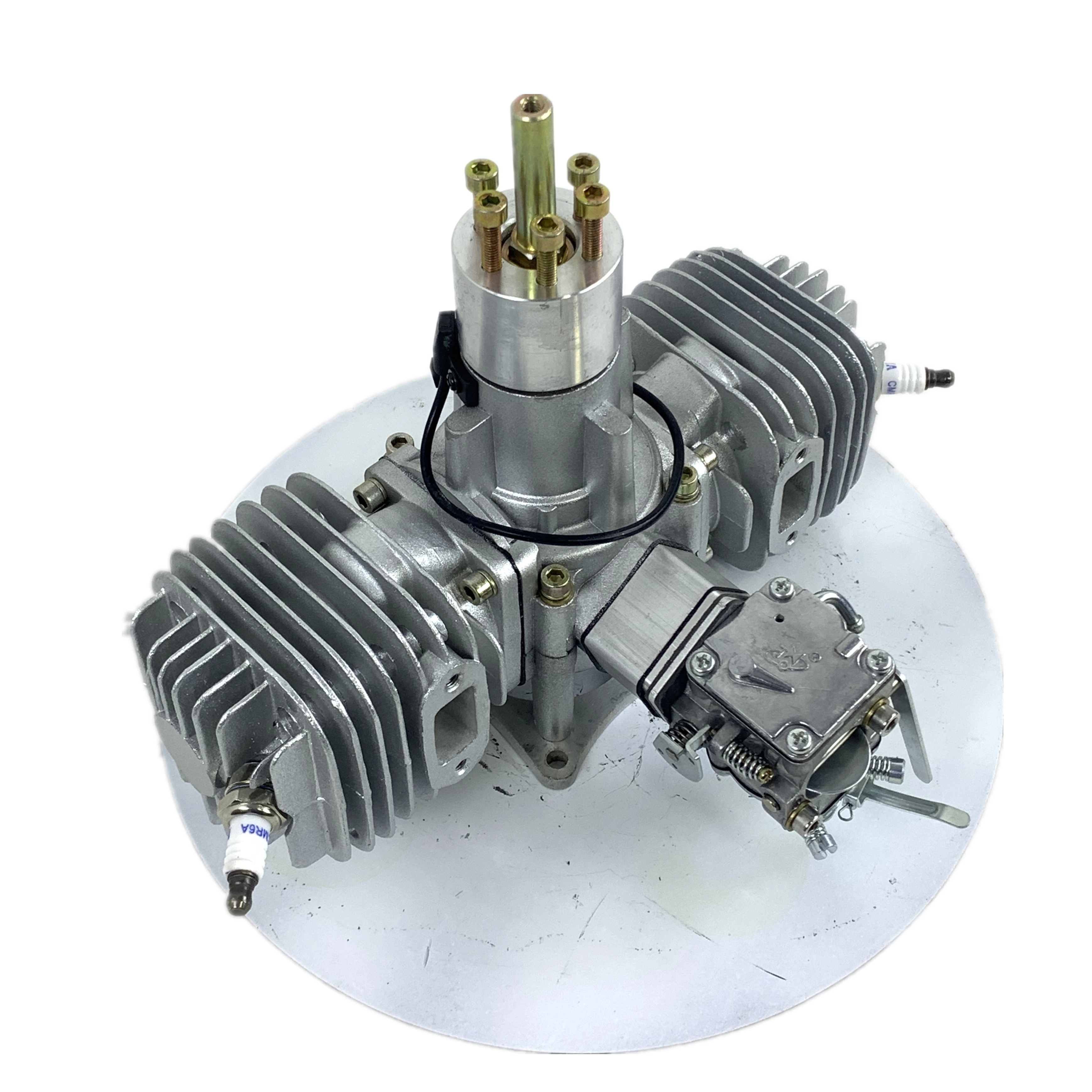 

Two-Cylinder 120CC 170CC 350CC 30CC 60CC Two-Stroke Engine Remote Function 40mm Size for RC Durable Aluminium
