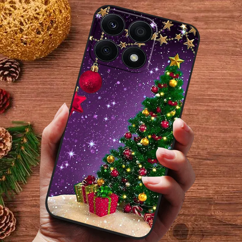 Christmas Silicone Soft Case for Huawei Honor X8A X9b X5 Plus X6a X7a X6 Cover Bumper for Honor X8 4G 5G Cases Cute Bumper Funda