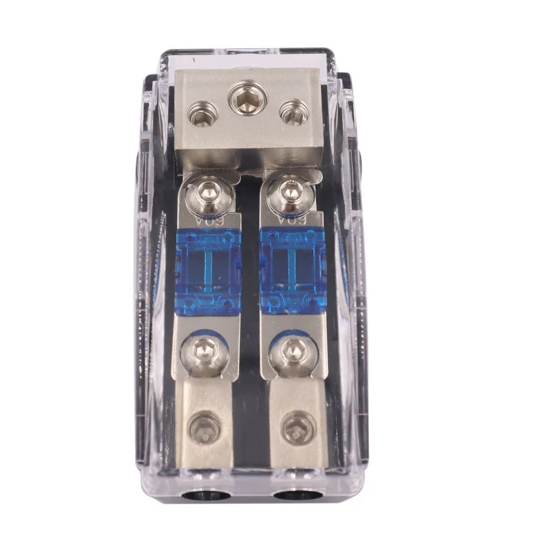 Zinc Alloy Nickel Plating Mini Fuse Holder Stereo Audio AFS Fuse Holder Power Distribution Block Fuse Box Car Audio Modification