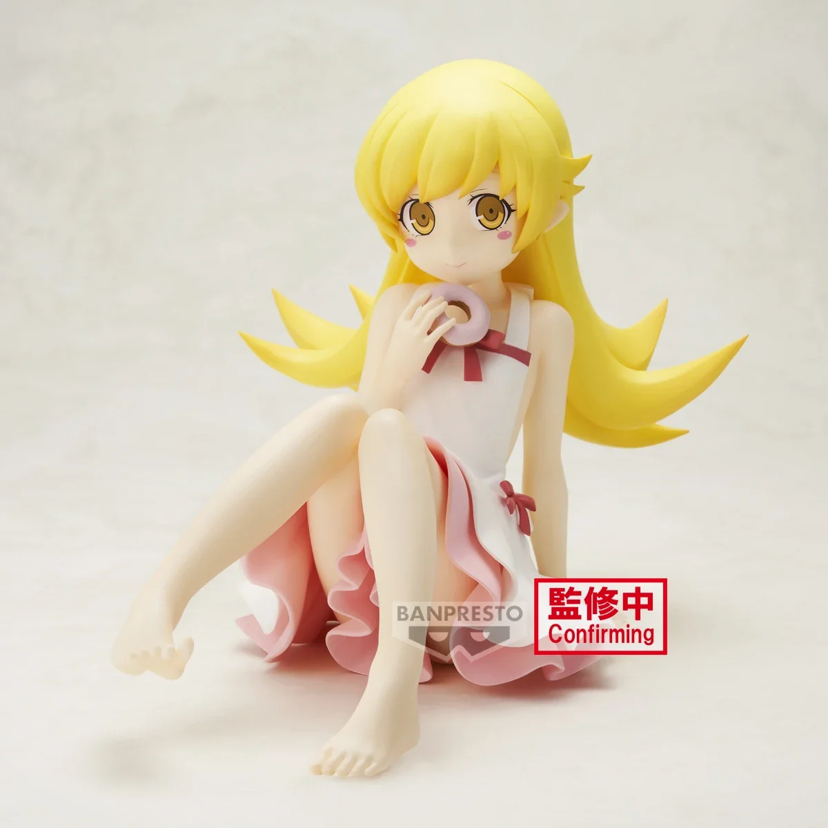 Original BANDAI Banpresto Relax time Monogatari Series Oshino Shinobu PVC Anime Figures Action Figure Model Toys Christmas Gifts