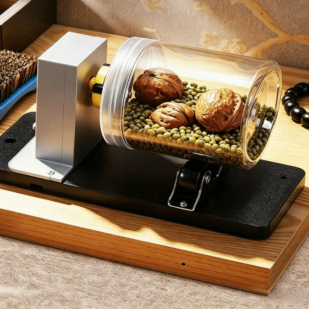 Variable Speed Bead Polishing Tumbler Low Noise Automatic Automatic Prayer Bead Tumbler Adjustable-Speed Polishing Machine
