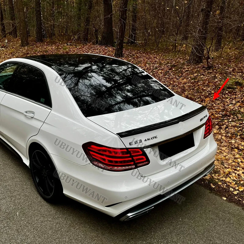 FOR BENZ W212 E-CLASS SEDAN Auto High Quality ABS Rear Lip Spoiler Trunk Boot Wing 1Pcs Car Styling 2008-2015 view 5