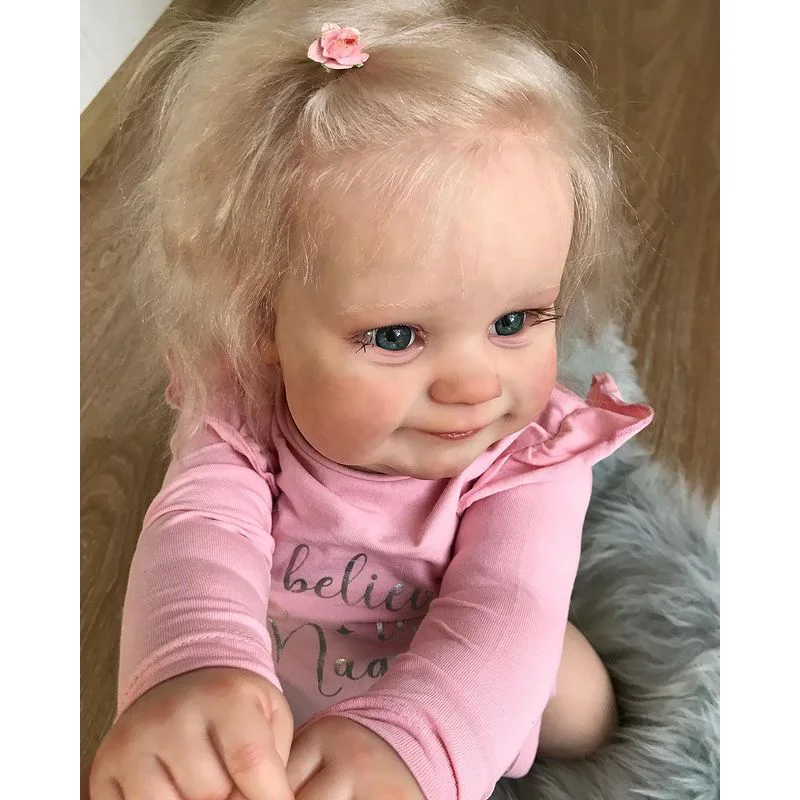 50CM Maddie Soft Body Silicone Reborn Toddler Girl Doll Maddie Soft 3D Skin Multiple Layers Painting Visible Veins