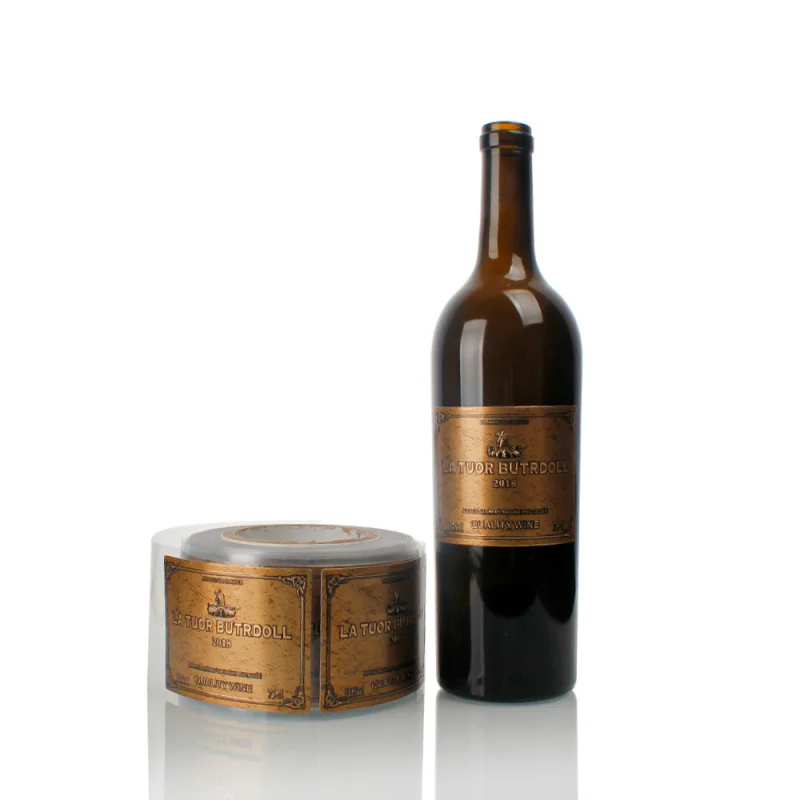 custom.Customized Printing Perfume Bottle Metal Transfer Waterproof Packaging Stickers Labels