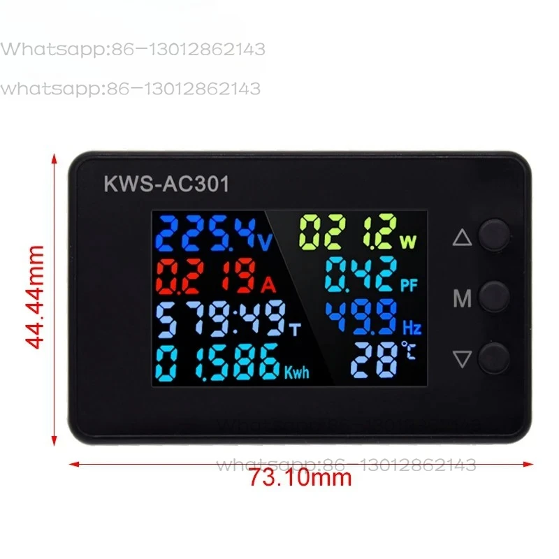 KWS-AC301 Energy Meter Voltage Meter AC 50-300V Voltage 50-60Hz Power Analyzer