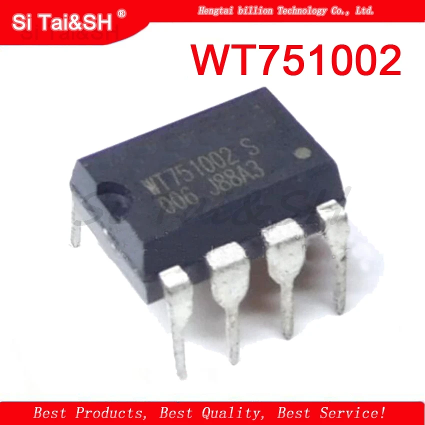 5PCS  WT751002 WT751002S DIP-8 Power management chip IC