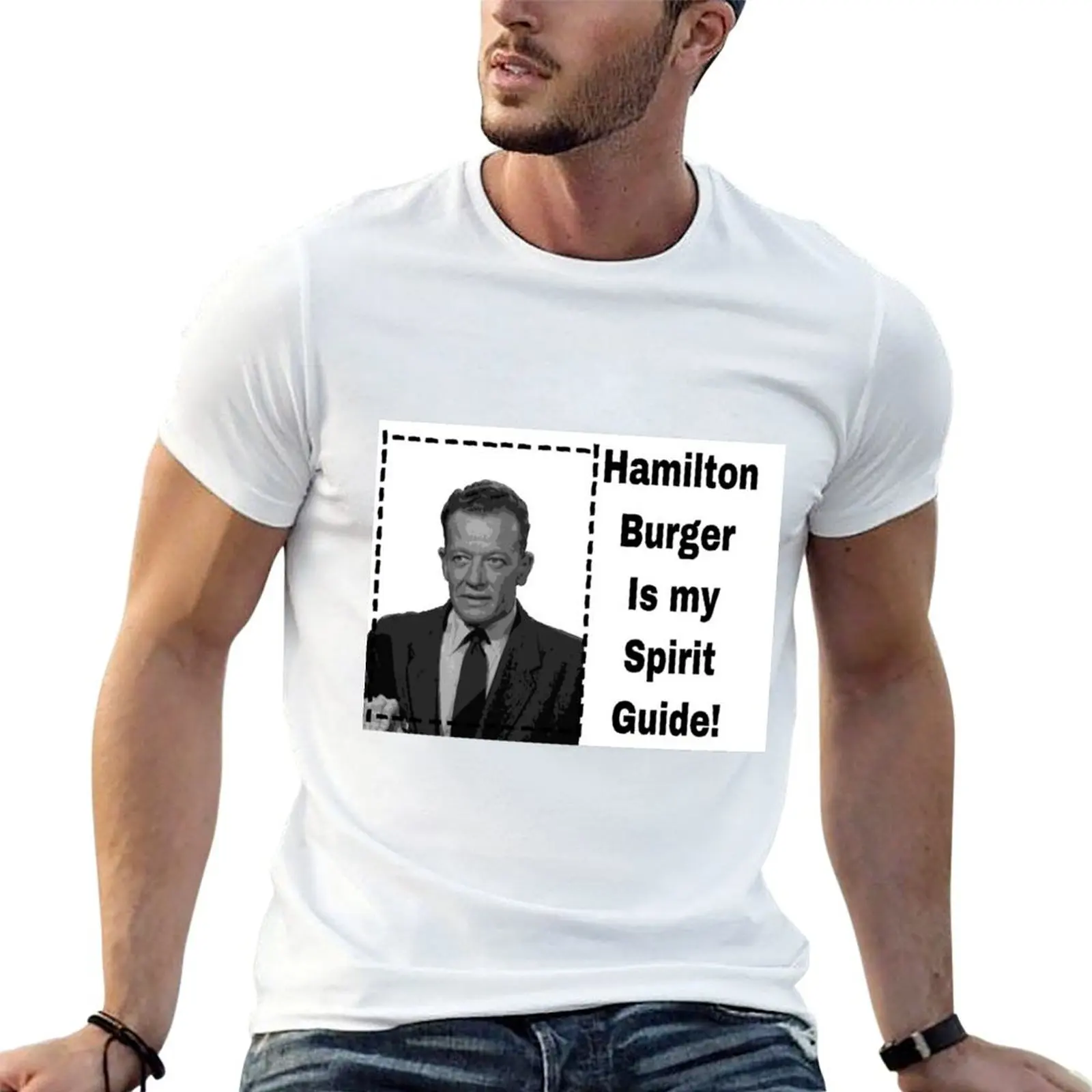 

Hamilton Burger is my Spirit Guide T-Shirt t shirts for man cotton soft g man t shirts for men man t shirts for men T-shirt