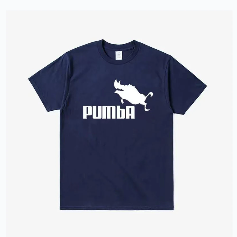 Fashion Funny Cool  Tee Cute T shirts Pumba Men Casual Short Sleeves Cotton Tops Summer Jersey Costume T-shirt  Unisex 80092