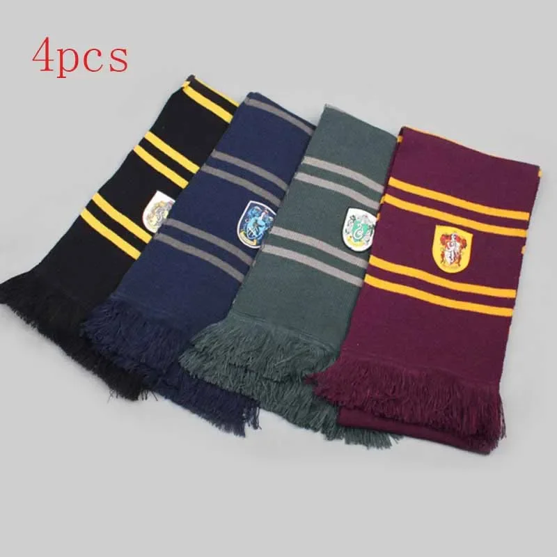 Potter Adult Children\'s Cosplay Scarf Wizardry School Gryffindor Gloves Hat Cos Halloween Party Supplies Scarf Winter and Spring