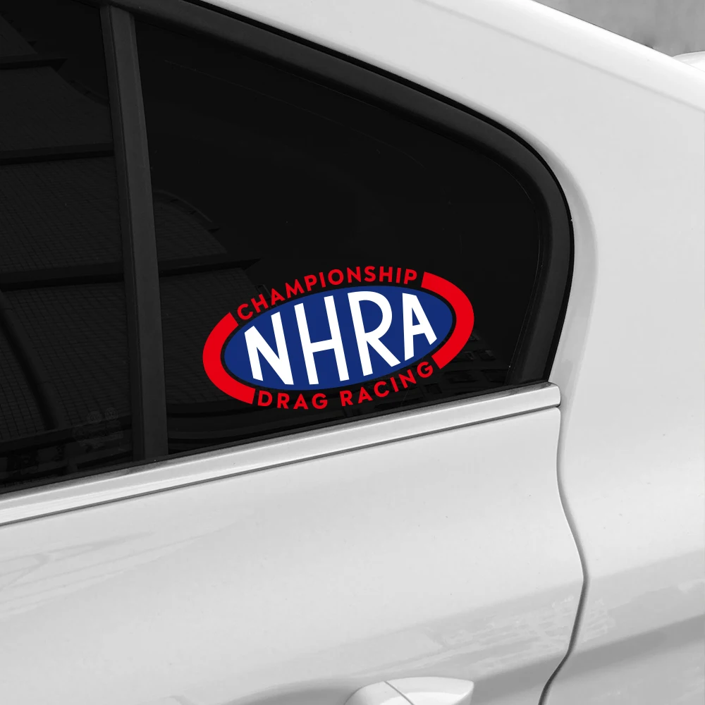 16.5x8 سنتيمتر NHRA سحب سباق السيارات ملصق للسيارات الجسم ويندوز دراجة نارية محمول الجدران الفينيل التصميم الشارات ضبط السيارات اكسسوارات