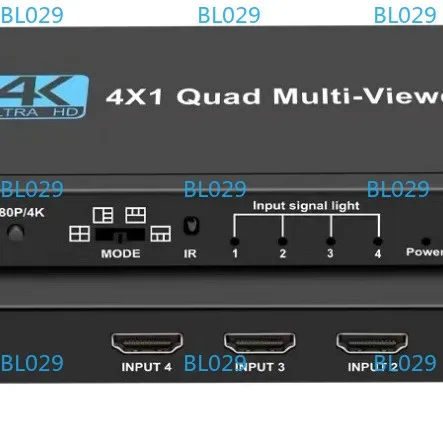 4K HDMI switcher 4 cut seamless switch 4 splitter 4 channel screen video splitter 1080P 4K