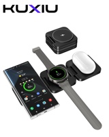 3 in 1 Wireless Charger Station for Samsung  Galaxy S24 Ultra S23 S22 Note 20 Z Fold Flip 6 5, Galaxy Watch Ultra 7 6 5, Buds