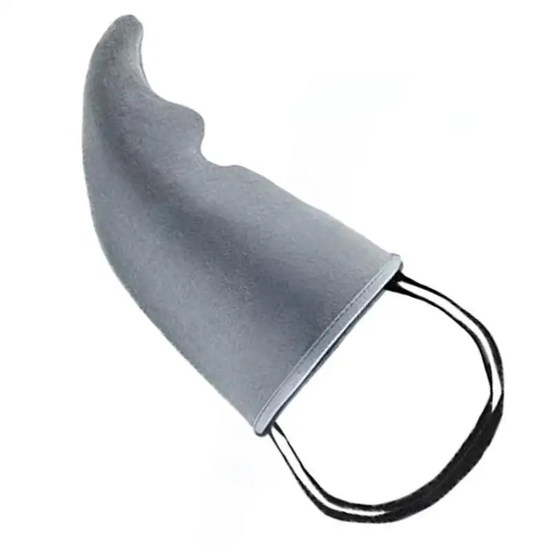 652F Accessorio per pinna squalo costume da pinna squalo grigio facile da indossare vestiti costume per bambini per