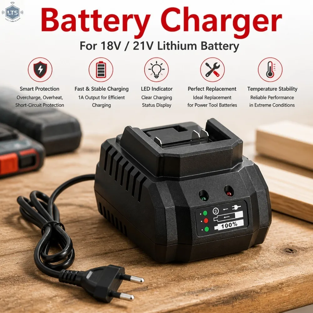 18V 21V Pin Battery Charger For Electric Drill Wrench Grinder Li-ion Battery Pack Compatible BL1415 BL1420 BL1860