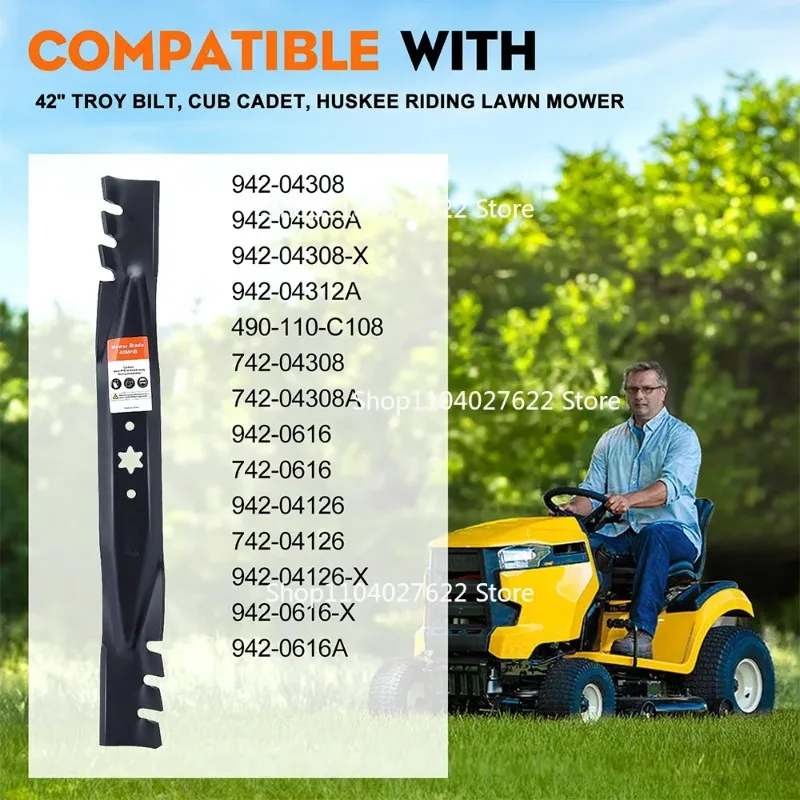2 pieces 942-04308-X Grass Cutting Blades for CubCadet XT1 LT42 ZT1 RZT42 inches