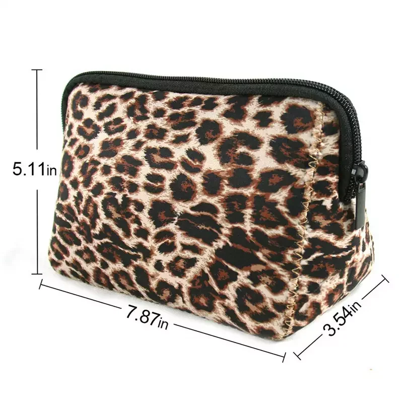 Sublimation Blank White Neoprene Cosmetic Bag Multipurpose Makeup Pencil Bag DIY Gift Travel Toiletry Pouch