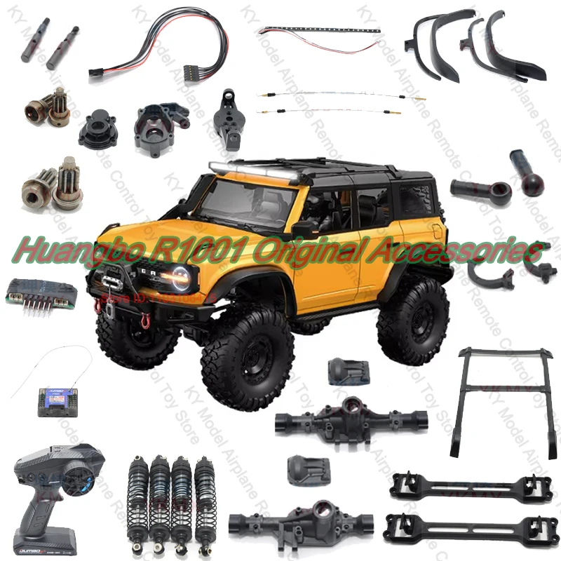 

Huangbo Rc R1001 1:10 Original Accessories Shock Absorber Remote Control Receiver Steering Cup Front Rear Axles Wheel Arch Gear