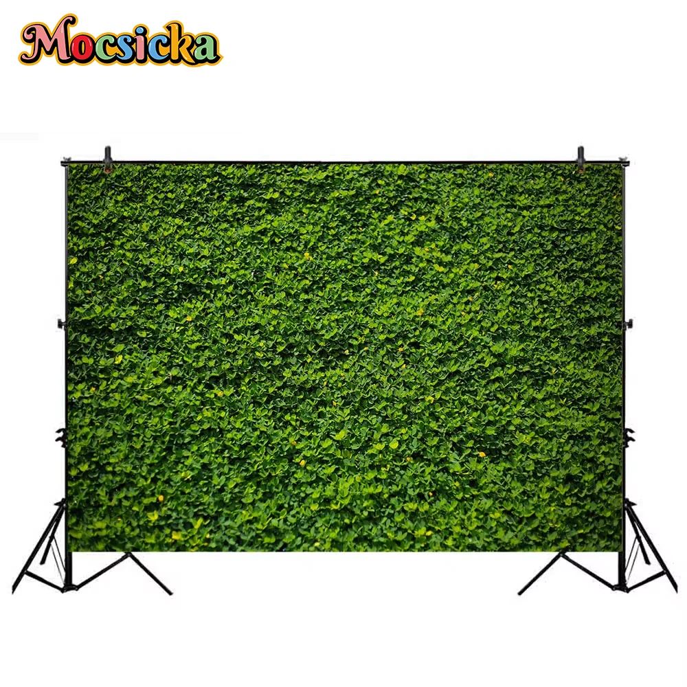 

Mocsicka Spring Photography Backdrop Green Grass Photo Booth Background Easter Sunday Party Banner Decoration Supplies Wallpaper