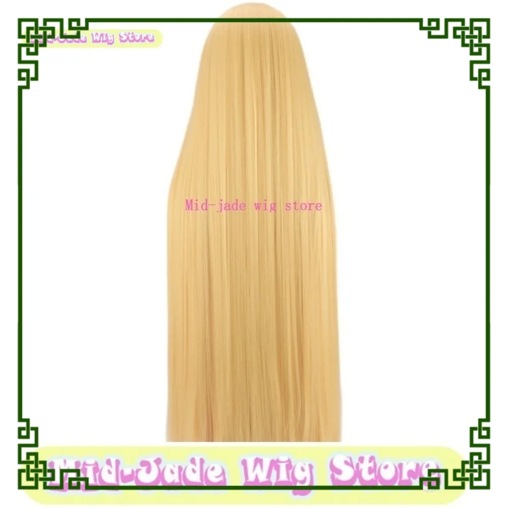 Parrucca cosplay Pomu RainPuff Filamento lungo Demone Capelli dorati Giochi anime di Halloween Giochi di ruolo Costumi e oggetti di scena
