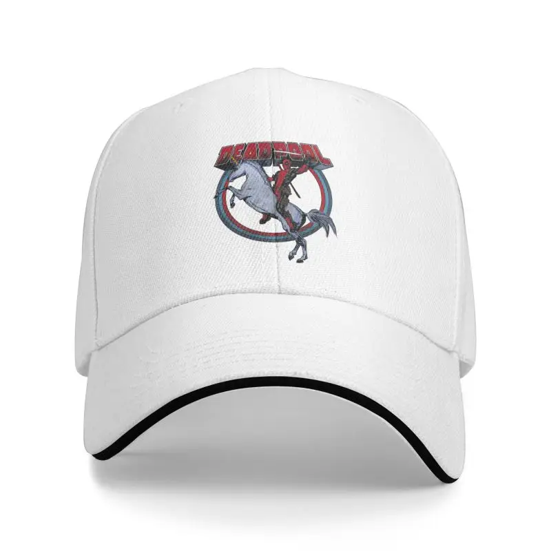 Custom Deadpool On Horseback Baseball Cap for Women Men Breathable Dad Hat Sports