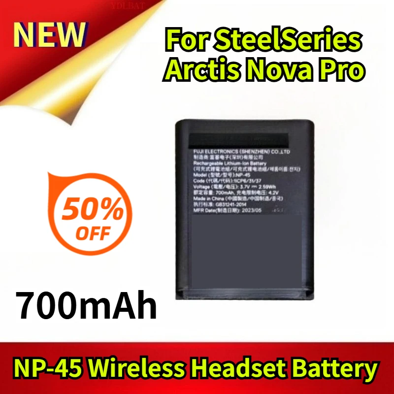 

Brand-new NP-45 Wireless Headset Battery for SteelSeries Arctis Nova Pro