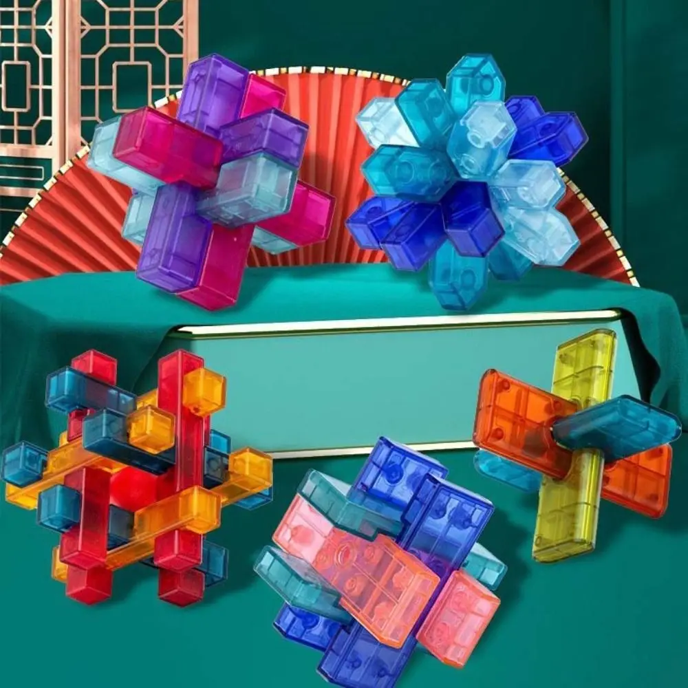 شفاف الذكاء دعابة الدماغ الألغاز فتح لعبة لوبان قفل كونغ مينغ قفل الدماغ دعابة الذكاء لوبان قفل هدايا الاطفال #5