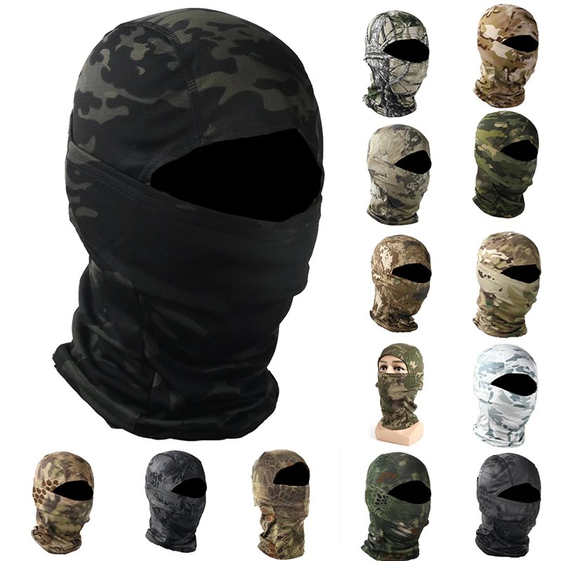 

Tactical Headgear Strong Sweat Wicking Good Elasticity Camouflage Masks Sun Protection Outdoor Sports Headscarves