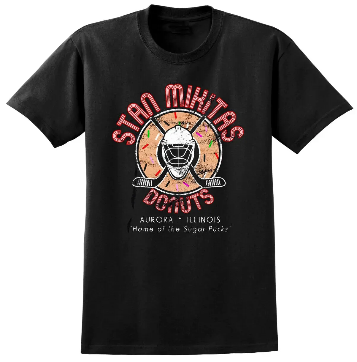 Stan Mikitas Donuts Waynes World Inspired T Shirt Retro 90S Cult Film Movie